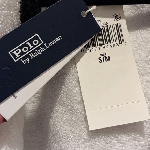 NWT Ralph Lauren White Terry Cloth Robe - Picture 5 of 8